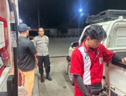 Ke SPBU Tangkiling, Personel Polsek Bukit Batu Imbau Warga Waspadai Aksi Premanisme