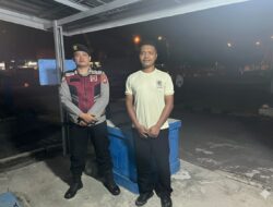 Personel Satsamapta Polresta Palangka Raya Patroli ke PDAM Dalam Rangka Ciptakan Kondisi Yang Aman