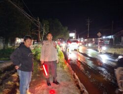 Polsek Bukit Batu Gerak Cepat Tangani Laka Truk CPO di Km 34,5 Tjilik Riwut