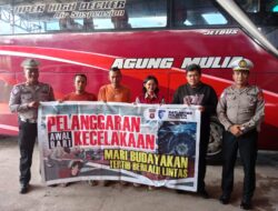 Ops Zebra Telabang 2025: Satlantas Sapa Pengusaha Angkutan di PO Agung Mulia