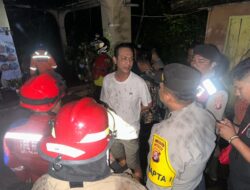 Satsamapta Polresta Palangka Raya Turut Amankan TKP Kebakaran Rumah di Kelurahan Menteng