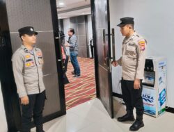 Jaga Kamtibmas Wilkum, Polresta Palangka Raya Pam Penutupan Rakerwil DPW PKS Kalteng