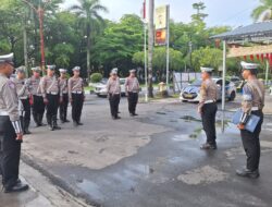 Satlantas Polresta Palangka Raya Gelar Apel Pagi di Bundaran Besar, Perkuat Kesiapsiagaan Personel