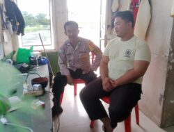 Bhabinkamtibmas Pahandut Seberang Sampaikan Pesan Kamtibmas saat Sambangi PT. CSI