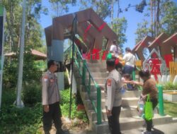 Pastikan Keamanan Pengunjung, Polsek Bukit Batu Patroli ke City Forest Nyaru Menteng
