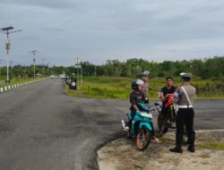 Tindak Balap Liar di Bandara, 7 Motor Berknalpot Bising Diamankan Satlantas Polresta Palangka Raya