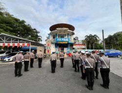 Tekankan Disiplin dan Pelayanan Prima, Satlantas Gelar Apel Pagi di Bundaran Besar