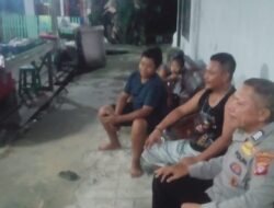 Duduk Bersama Warga, Polsek Sabangau Sampaikan Nomor Aduan 110 di Kalampangan