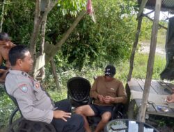 Bhabinkamtibmas Polsek Rakumpit Sambangi Dermaga Takaras, Perkuat Silaturahmi dan Pantau Kondisi Lingkungan