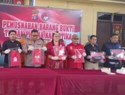 Ketua FRIC DPW Kalteng Eman Supriyadi Hadiri Pemusnahan Barang Bukti Tindak Pidana Narkoba di Polres Kapuas