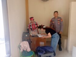 Saat Jam Besuk Tahanan, Personel Sattahti Bersiaga di Rutan Polresta Palangka Raya