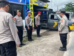 Pastikan Kesiapsiagaan Ops Lilin Telabang 2025, Personel Pos Pam Mahir Mahar Laksanakan Apel Pagi