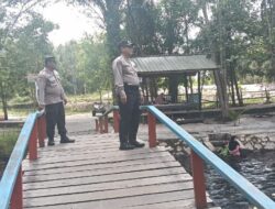 Ciptakan Rasa Aman, Polsek Bukit Batu Sambangi Objek Wisata Surung Danum