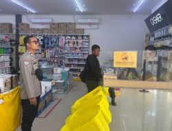 Di Pusat Perbelanjaan, Polsek Bukit Batu Sosialisasikan Nomor Aduan 110
