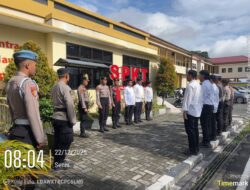 Maksimalkan Tugas Kepolisian, Pamapta II SPKT Polresta Palangka Raya Pimpin Gelar Serah Terima