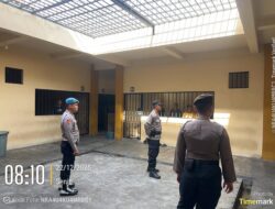 Setelah Serah Terima, Pamapta II SPKT Polresta Palangka Raya Cek para Tahanan di Rutan