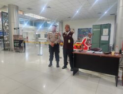 Satpamobvit Polresta Palangka Raya Intensifkan lagi Pengamanan di Area Bandara Tjilik Riwut 