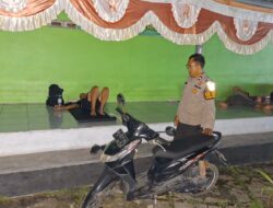 Pertahankan Kamtibmas, Polsek Bukit Batu Patroli Sambang ke Rest Area Masjid Al-Amin