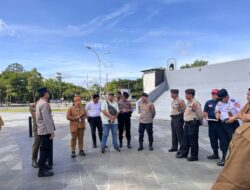 Pastikan Kelayakan Lokasi, Satpamobvit Polresta Palangka Raya Gelar Risk Assessment Kegiatan Akhir Tahun di Bundaran Besar