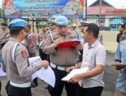 Sipropam Polresta Palangka Raya Lakukan Waspers saat Apel Pagi Kesatuan
