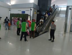 Masih dalam Momen Arus Balik, Satpamobvit Polresta Palangka Raya Berikan Rasa Aman di Bandara Tjilik Riwut
