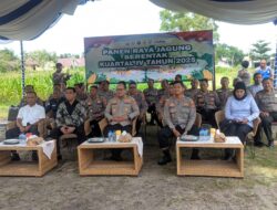 Vicon Panen Raya Jagung, Polresta Palangka Raya Nyatakan Siap Terus Bantu Swasembada Pangan