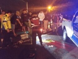 Respon Laporan Warga, Satsamapta Polresta Palangka Raya Datangi Lokasi Laka Lantas