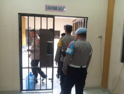 Pamapta II SPKT Polresta Palangka Raya Laksanakan Kontrol Rutin Ruang Tahanan