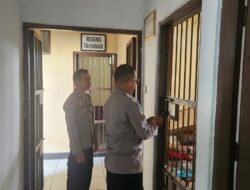 Pasca Periksa Inventaris Penjagaan, Polsek Bukit Batu Cek Ruang Tahanan