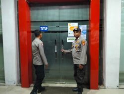 Kunjungi Bank Kalteng Tangkiling, Personel Polsek Bukit Batu Tinjau Keamanan