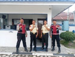 Patroli Objek Vital, Satsamapta Polresta Palangka Raya Sambangi Kantor PT. Taspen