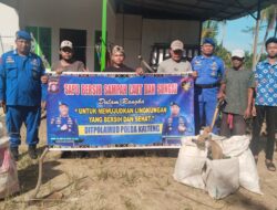 Ditpolairud Polda Kalteng Peduli Lingkungan, Bangkitkan Kesadaran Masyarakat