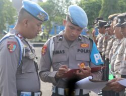 Antisipasi Pelanggaran Sejak Dini, Sipropam Polresta Palangka Raya Lakukan Waspers saat Apel Pagi