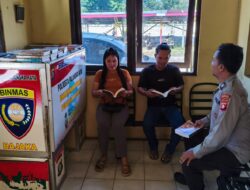 Tingkatkan Minat Baca Warga, Polsek Sabangau Laksanakan Program Bajaka Presisi