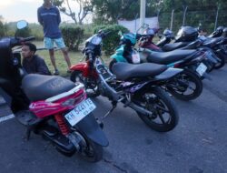 Satlantas Polresta Palangka Raya Sisir Kawasan Bandara, 11 Kendaraan Diamankan