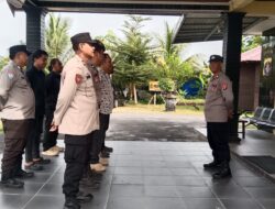 Ambil Apel Pagi, Kanit Binmas Polsek Rakumpit Tekankan Disiplin dan Kesiapan Personel