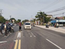 Ciptakan Kamseltibcarlantas, Personel Satsamapta Polresta Palangka Raya Laksanakan Gatur Pagi di MTsN 2