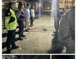 Dipimpin Pawas, Personel Polresta Palangka Raya Gelar Apel Kesiapan Patroli Harkamtibmas
