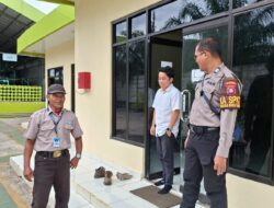 Pertahankan Kamtibmas, Polsek Bukit Batu Kunjungi Pos Jaga PT Sahabat Energi