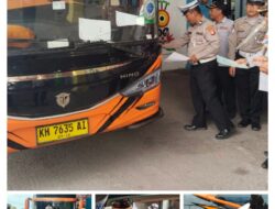 Operasi Keselamatan Telabang 2026, Satlantas Polresta Palangka Raya Gelar Ramchek Armada Bus