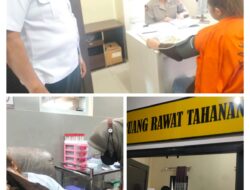 Personel Sattahti Polresta Palangka Raya Kawal Tahanan Yang Sakit Demam Untuk Berobat ke RS Bhayangkara