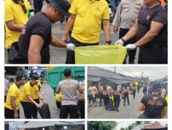 Implementasikan Arahan RI 1, Kapolresta Palangka Raya Dampingi Kapolda Kalteng Kurve di Pasar Besar