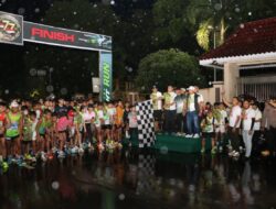 Kapolres Bondowoso Dukung Infantry Night Run 2026 Tetap Semangat Walau Hujan