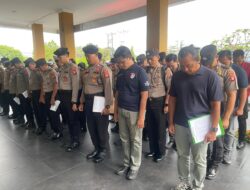 Dipimpin Kasiwas, Personel Polresta Palangka Raya Tetap Semangat Laksanakan Apel Pagi