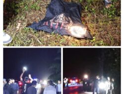 Polsek Bukit Batu Gelar Pra Rekonstruksi Penemuan Mayat di Jalan Tjilik Riwut Km 50,4