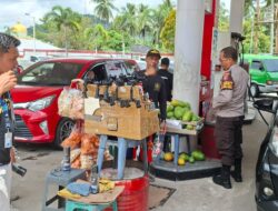 Polsek Bukit Batu Patroli Dialogis di SPBU untuk Cegah Potensi Gangguan Kamtibmas