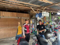 Patroli Area Pasar, Satsamapta Polresta Palangka Raya Ingatkan Waspada Kriminalitas dan Premanisme 