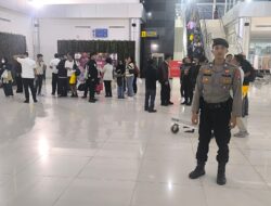 Pam Bandara Tjilik Riwut, Satpamobvit Polresta Palangka Raya Jaga Keamanan selama Aktivitas Penerbangan