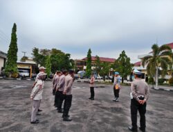Tutup Rangkaian Tugas Hari Ini, Wapawas Polresta Palangka Raya Pimpin Apel