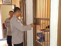 Pasca Periksa Inventaris Penjagaan, Polsek Bukit Batu Periksa Ruang Tahanan